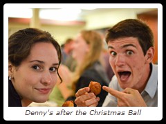 Denny's after the Christmas Ball