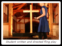 Student written and directed fling play